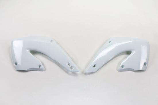 Tankverkleidung K�hlerschutz radiator passt an Honda Cr 125 250 R 00-01 wei�