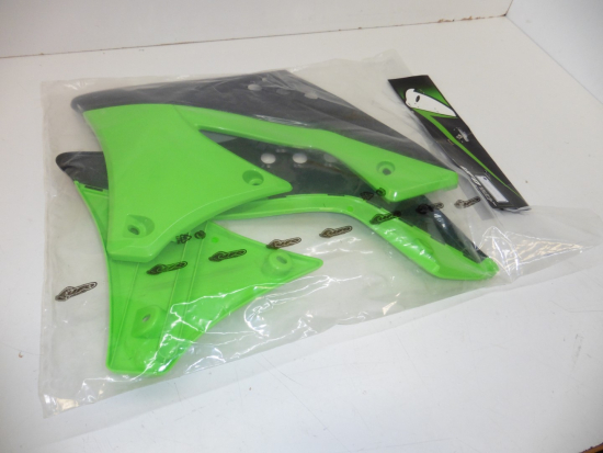Tankverkleidung K�hlerabdeckung radiator scoops passt an Kawasaki Kxf 450 sw-gr�n