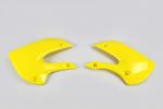 K�hlerverkleidung Tankspoiler radiator scoops passt an Kawasaki Kx 65 01-23 gelb
