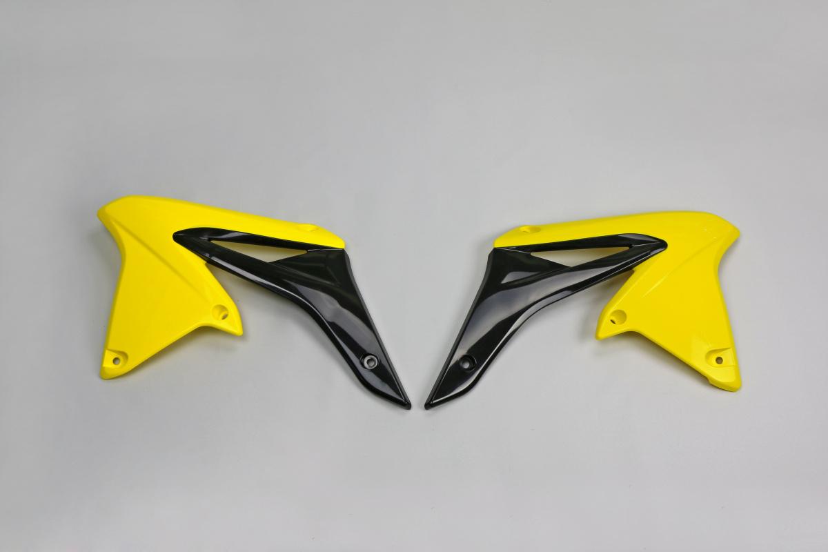 Khlerverkleidung Tankspoiler radiator scoops passt an Suzuki Rmz 250 10-18 sw-gelb