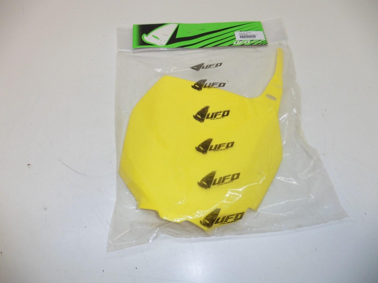 Startnummerntafel Verkleidung number plate cover Suzuki Rm 125 250 Rmz 450 gelb
