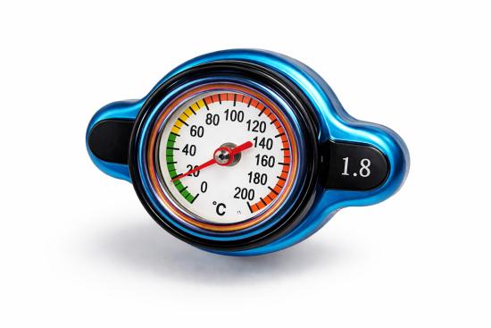 K�hlerdeckel mit Temperaturanzeige radiator passt an Husqvarna passt an Ktm blau
