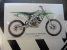 Dekorsatz Aufkleber Sticker Sitzbezug passt an Kawasaki Kx 250 03-08 sw-grn