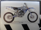 Dekorsatz Aufkleber Sticker Sitzbezug passt an Yamaha Yzf Yz450f 06-08 sw-blau
