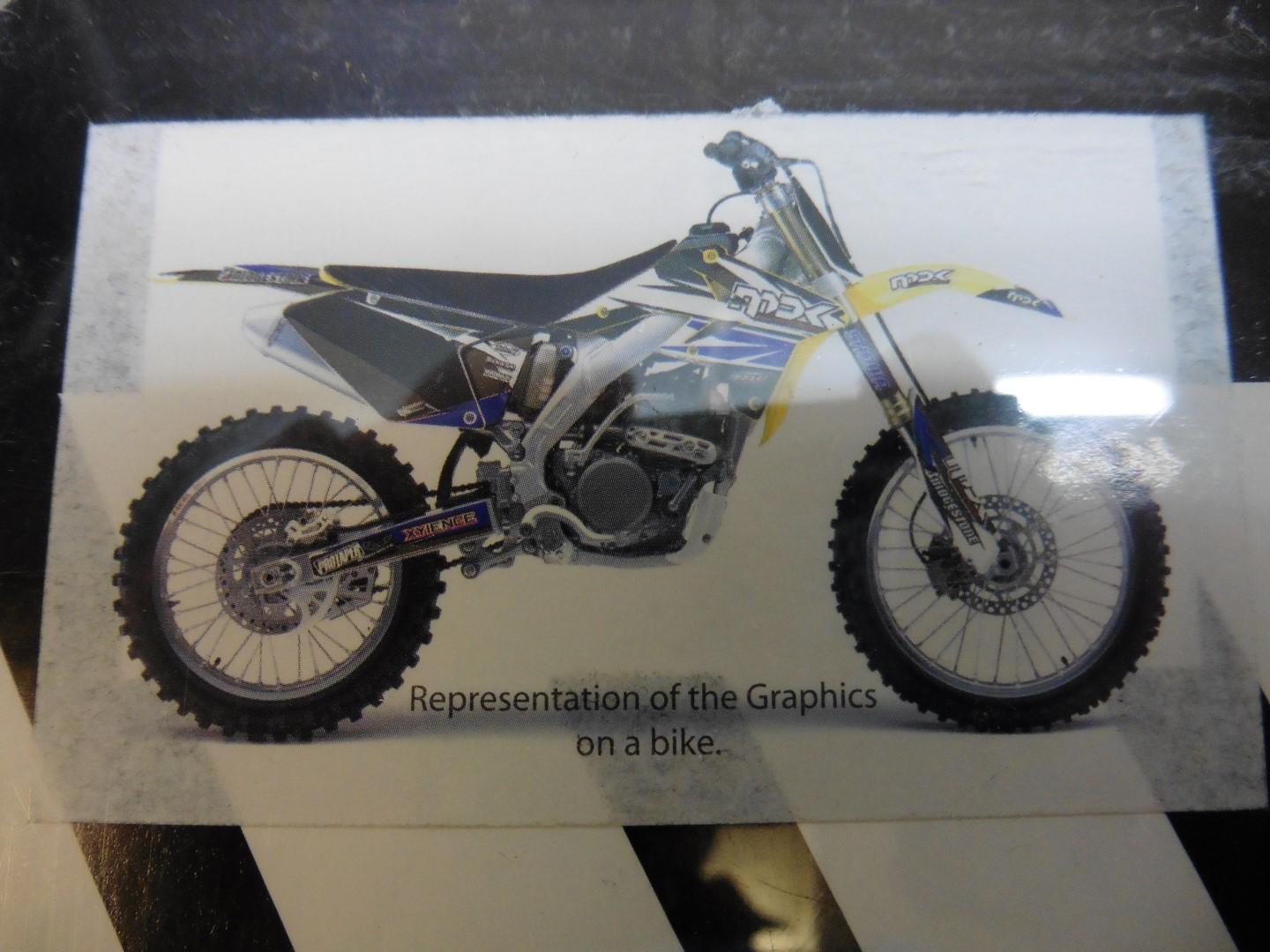 Dekorsatz Aufkleber Sticker Sitzbezug passt an Suzuki Rmz Rm-Z 250 07 sw-gelb