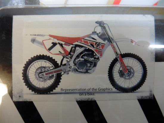 Dekorsatz Aufkleber Sticker Sitzbezug passt an Honda Crf Cr-f Cr450f 05-07 sw-ro