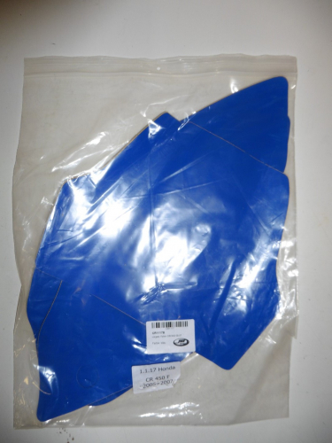 Dekorsatz Startnummernuntergrund Aufkleber passt an Honda Crf 450 05-07 blau