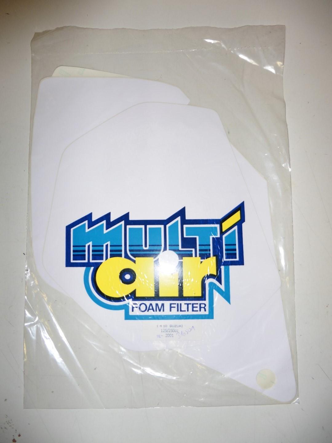 Dekorsatz Startnummernuntergrund Aufkleber passt an Suzuki Rm 125 250 01-02 wei