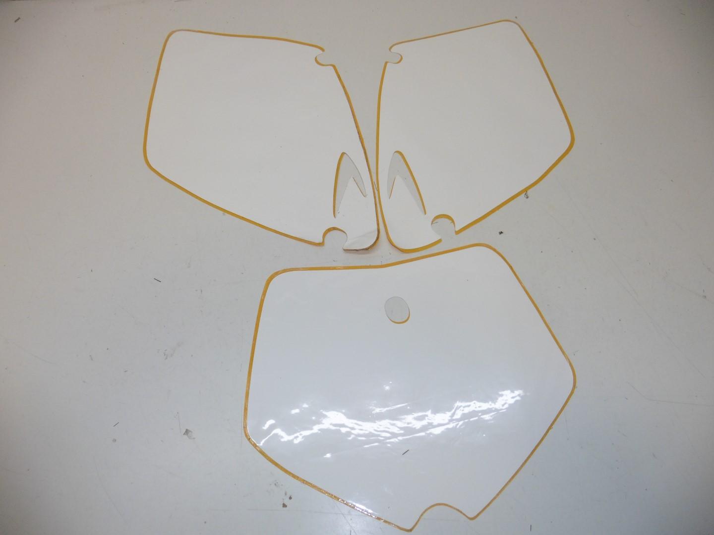 Dekorsatz Startnummernuntergrund Aufkleber passt an Ktm Sx 125 280 380 2000 w