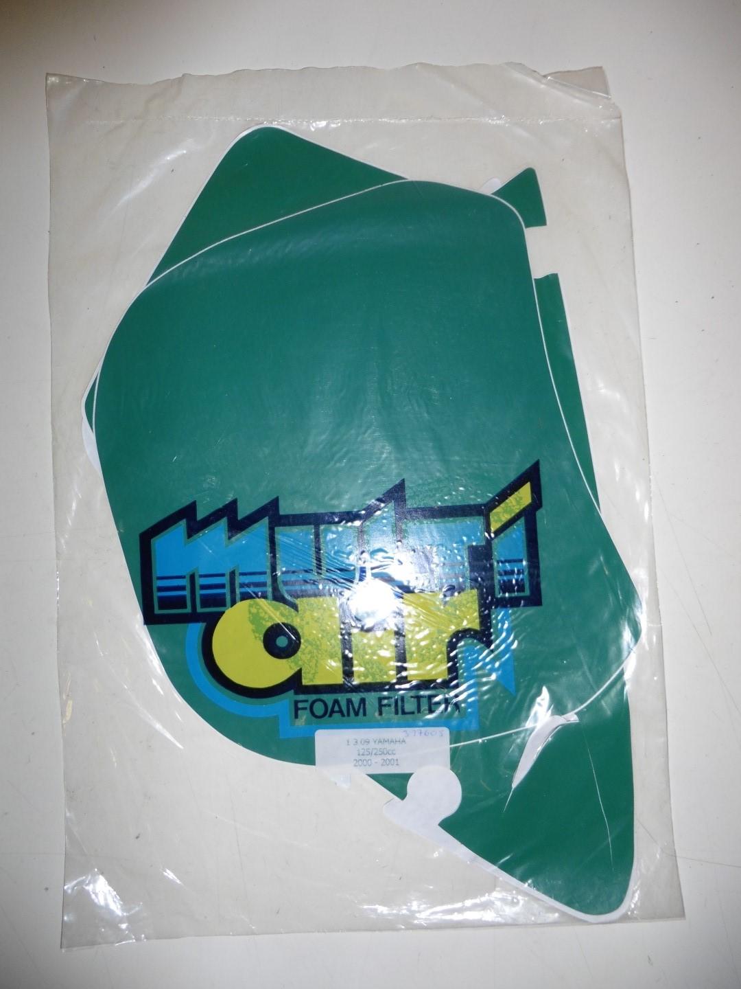 Dekorsatz Startnummernuntergrund Aufkleber passt an Yamaha Yz 125 250 00-01 grn