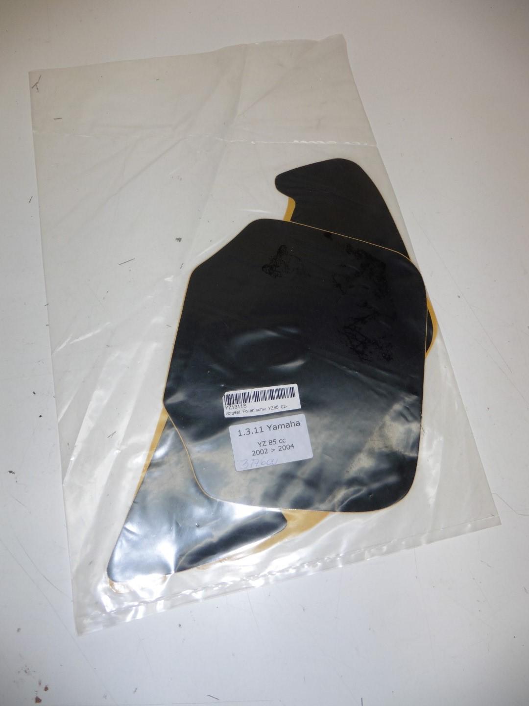 Dekorsatz Startnummernuntergrund Aufkleber passt an Yamaha Yz 85 02-04 schwarz