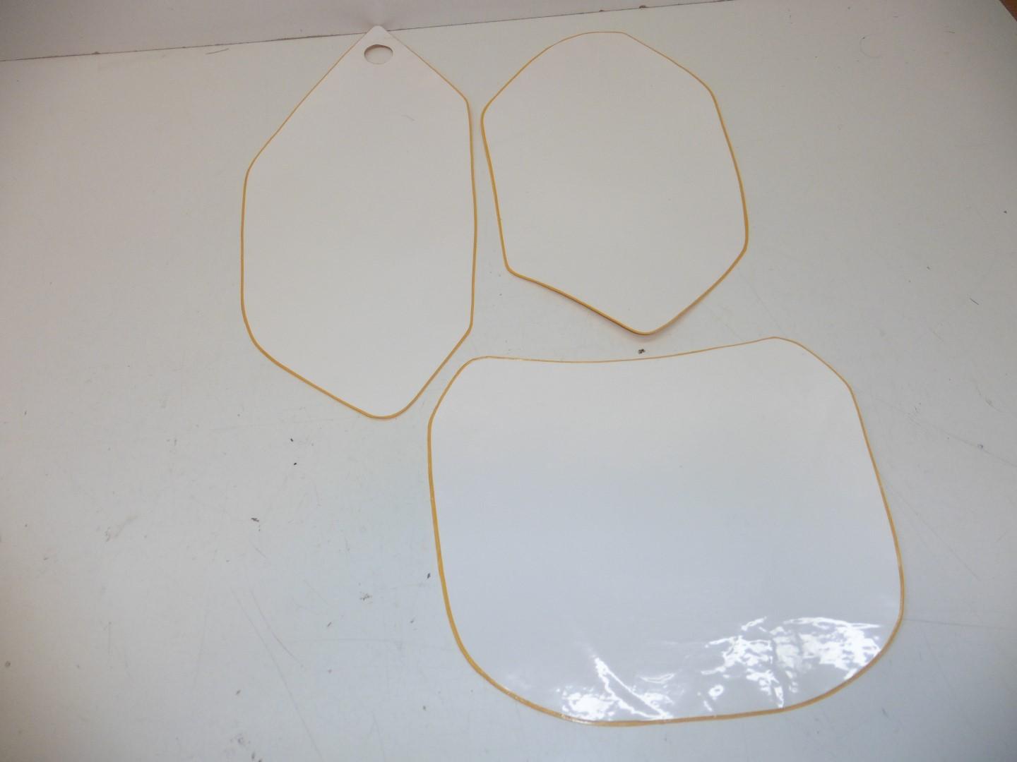 Dekorsatz Startnummernuntergrund Aufkleber passt an Yamaha Yzf 250 450 03-05 w