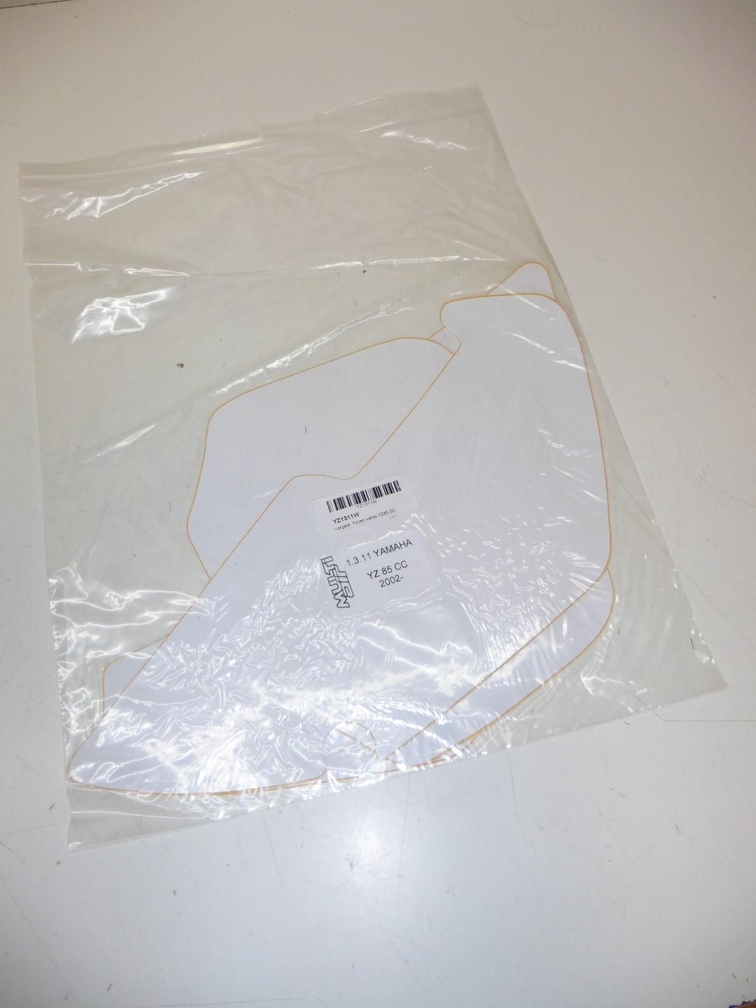 Dekorsatz Startnummernuntergrund Aufkleber passt an Yamaha Yz 85 2002 wei�