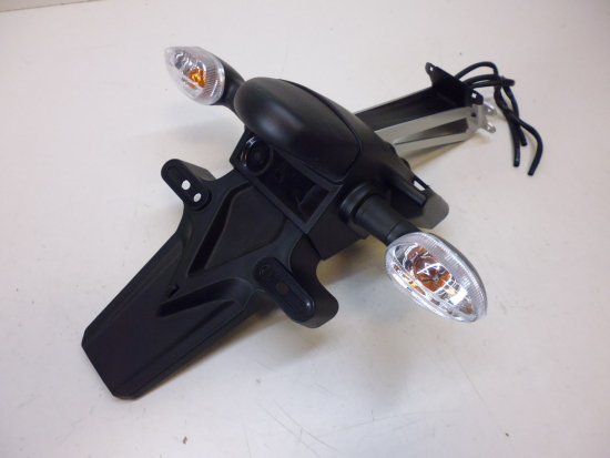 Kennzeichenhalter Rcklicht Nummerntafeltrger Blinker passt an Yamaha schwarz