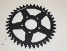 Kettenrad 39 Zähne Ø 40 mm 56 mm Aluminium sprocket schwarz Kettenrad 39 Zähne Ø 40 mm 56 mm Aluminium sprocket schwarz