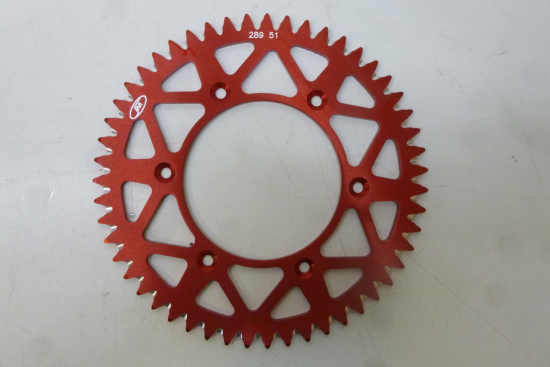 Kettenrad 51 Zhne sprocket passt an Honda Cr 125 250 R 89-07 Crf 450 02-20 rot