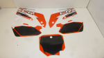 Dekorsatz unvollstndig Aufkleber Sticker passt an Honda Cr 125 250 02-07 rot-sw