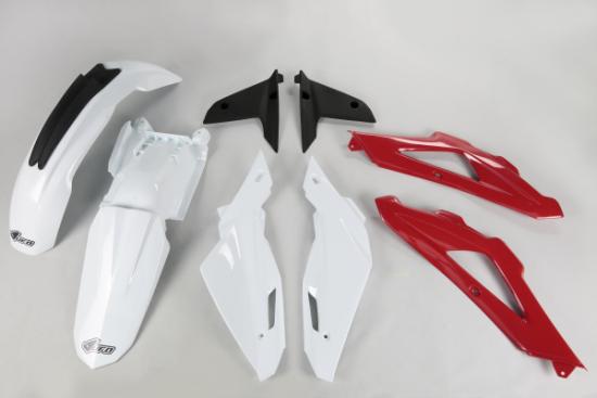 Verkleidungssatz Plastiksatz plastic kit passt an Husqvarna Te 450 08-13 w-rot