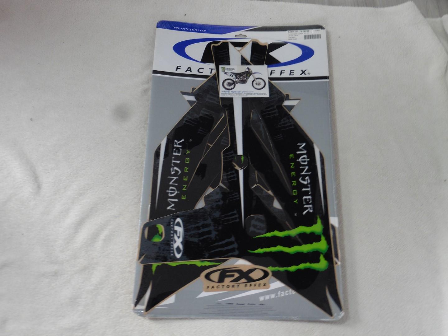 Dekorsatz Monster Aufkleber Sticker passt an Yamaha Yzf Yz-f 250 10-12 sw-grn