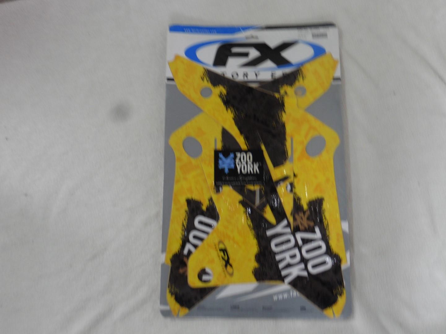 Dekorsatz Zoo York Aufkleber Sticker passt an Suzuki Rmz Rm-z 250 2007 gelb-sw