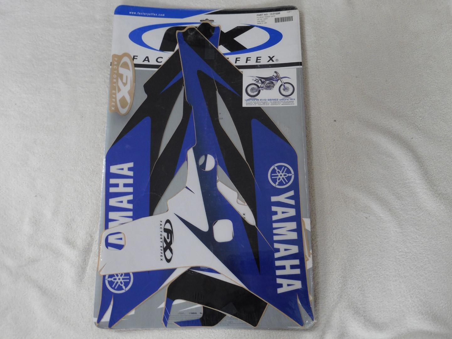 Dekorsatz Aufkleber Sticker fender passt an Yamaha Yzf Yz-f Yz250f 2010 sw-blau