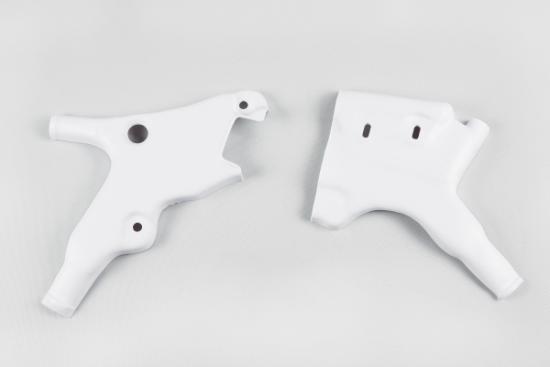 Rahmenschutz Rahmenprotektor frame guards passt an Yamaha YZ 125 250 91-92 wei