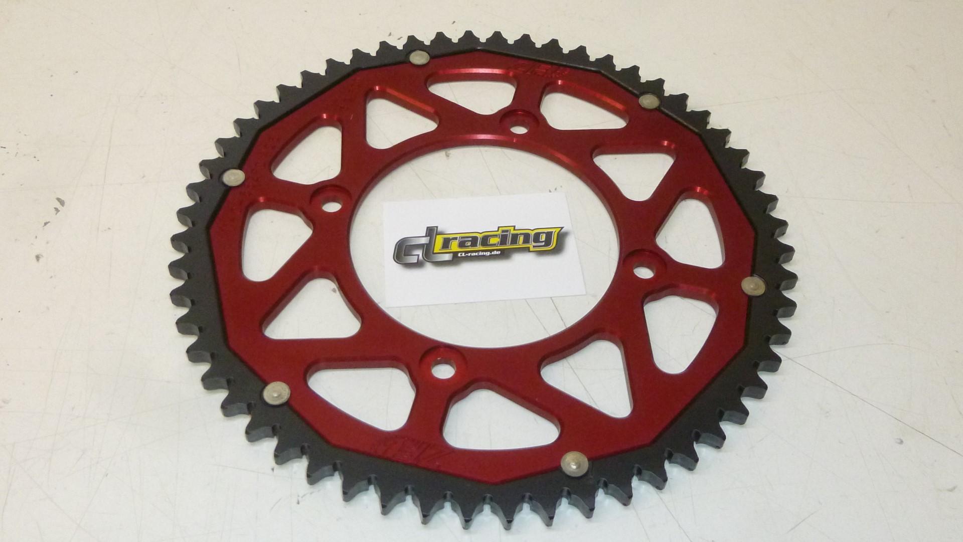 Kettenrad 56 Zhne sprocket passt an Beta Re 125 08-17 Rr 125 09-16 rot-schwarz