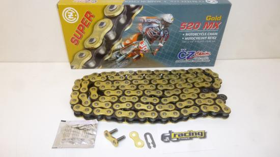 Cz Chains 520 Mx Gold verstrkte Kette 118 Glieder Enduro Cross Mx Sumo