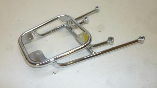 Gepcktrger Koffertrger Halterung luggage rack rear Motorrad Cross Enduro silb