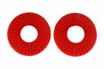 Gummiringe für Lenker universal grips donuts rubber passt an Honda rot Gummiringe für Lenker universal grips donuts rubber passt an Honda rot