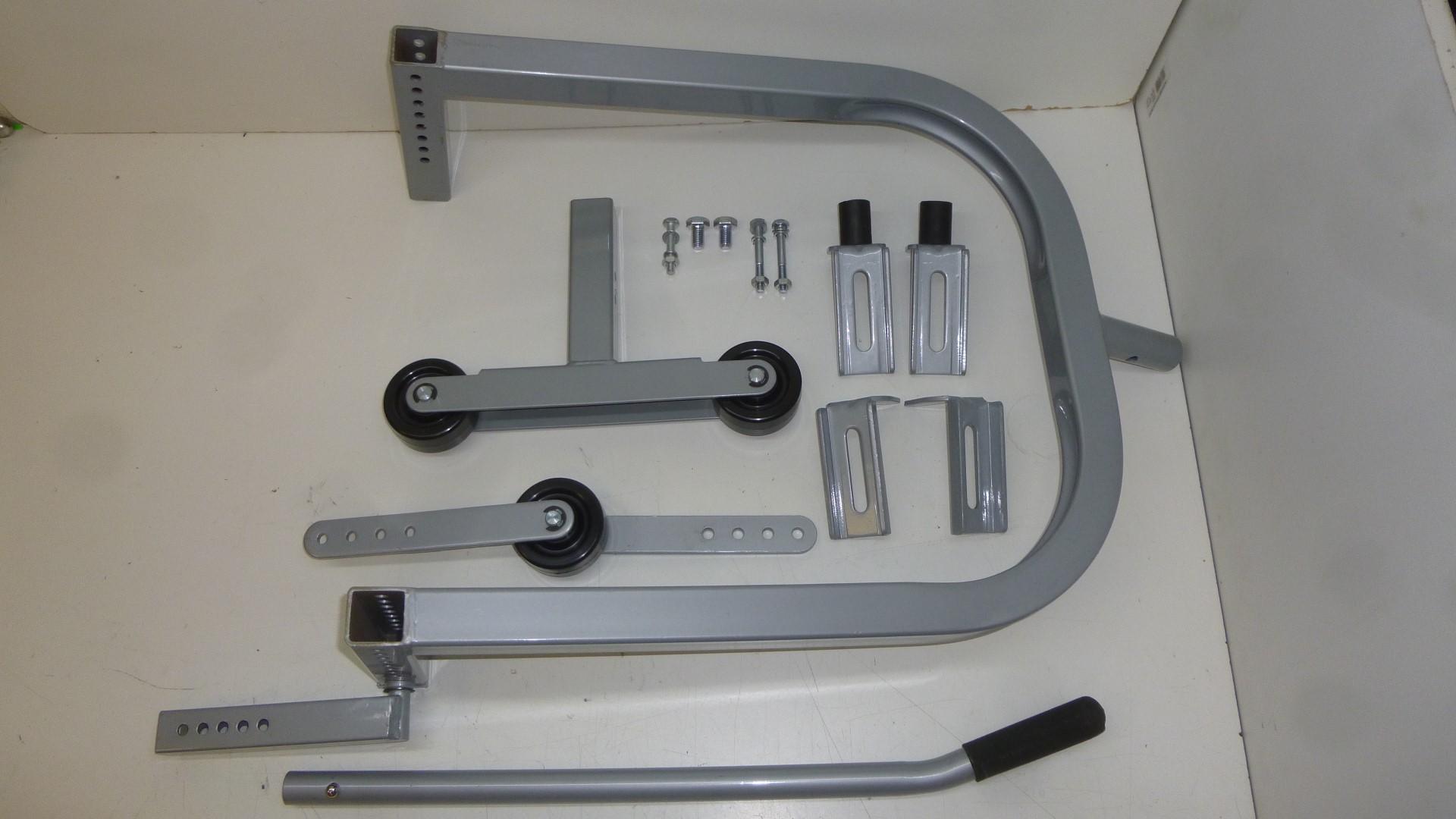Hubstnder Booster Montagestnder Schrglage paddock stand Motocross Enduro silb