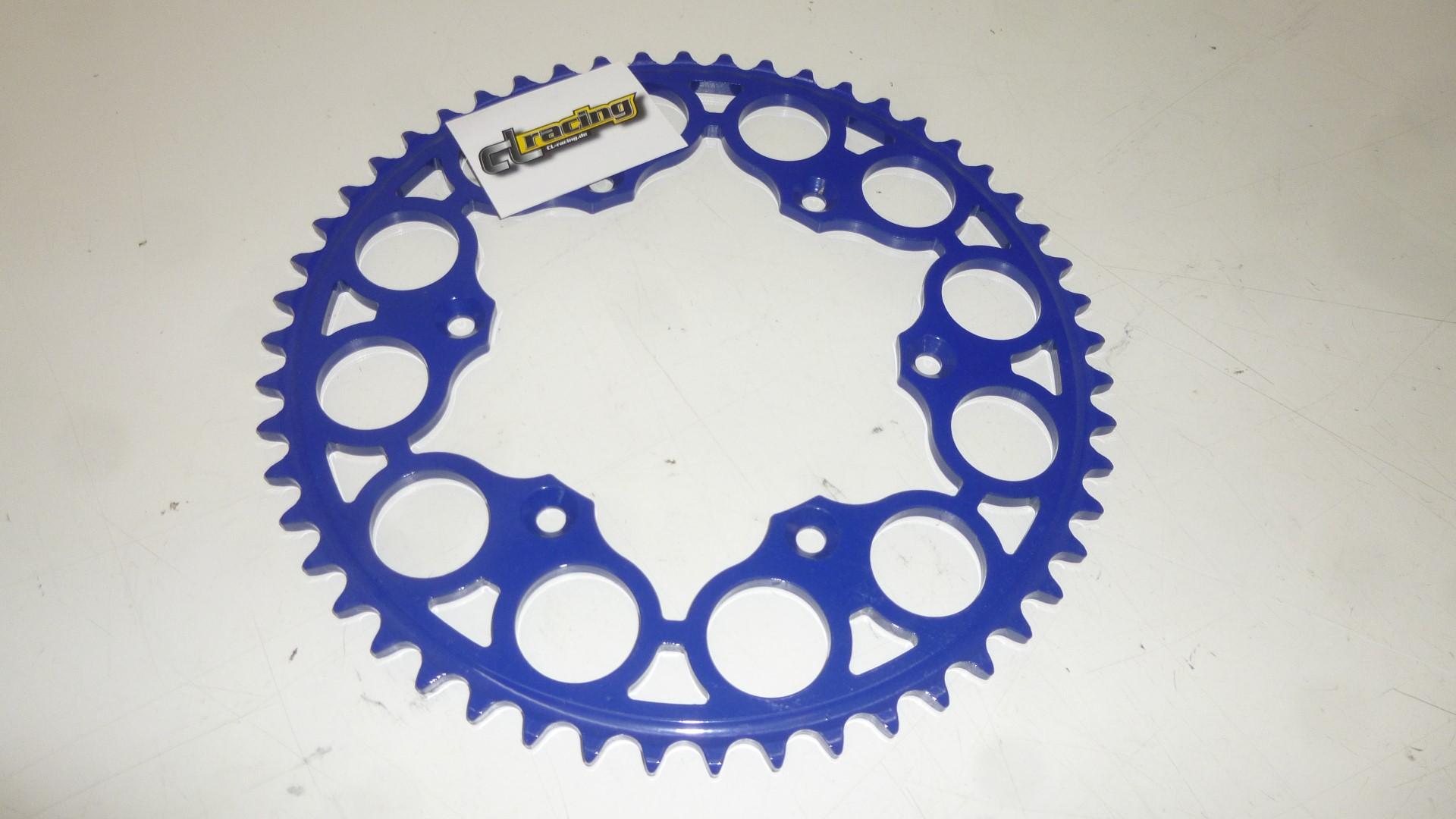 Kettenrad 52 Zhne sprocket passt an Yamaha Yz 125 250 99-20 Wr 400 Yzf 450 blau