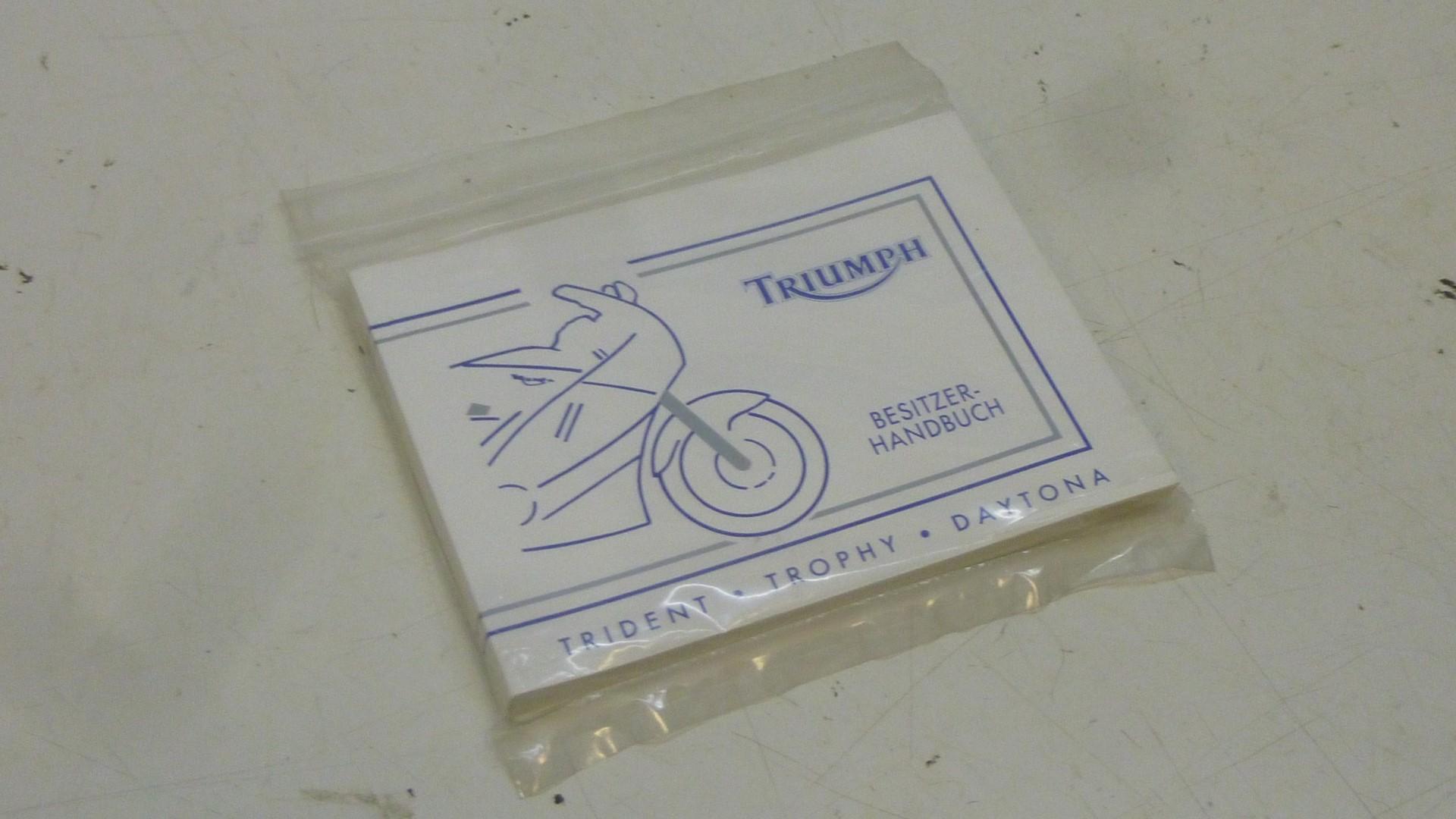 Buch Besitzer-Handbuch Motorrad-Inspektion book passt an Triumph Trident Daytona