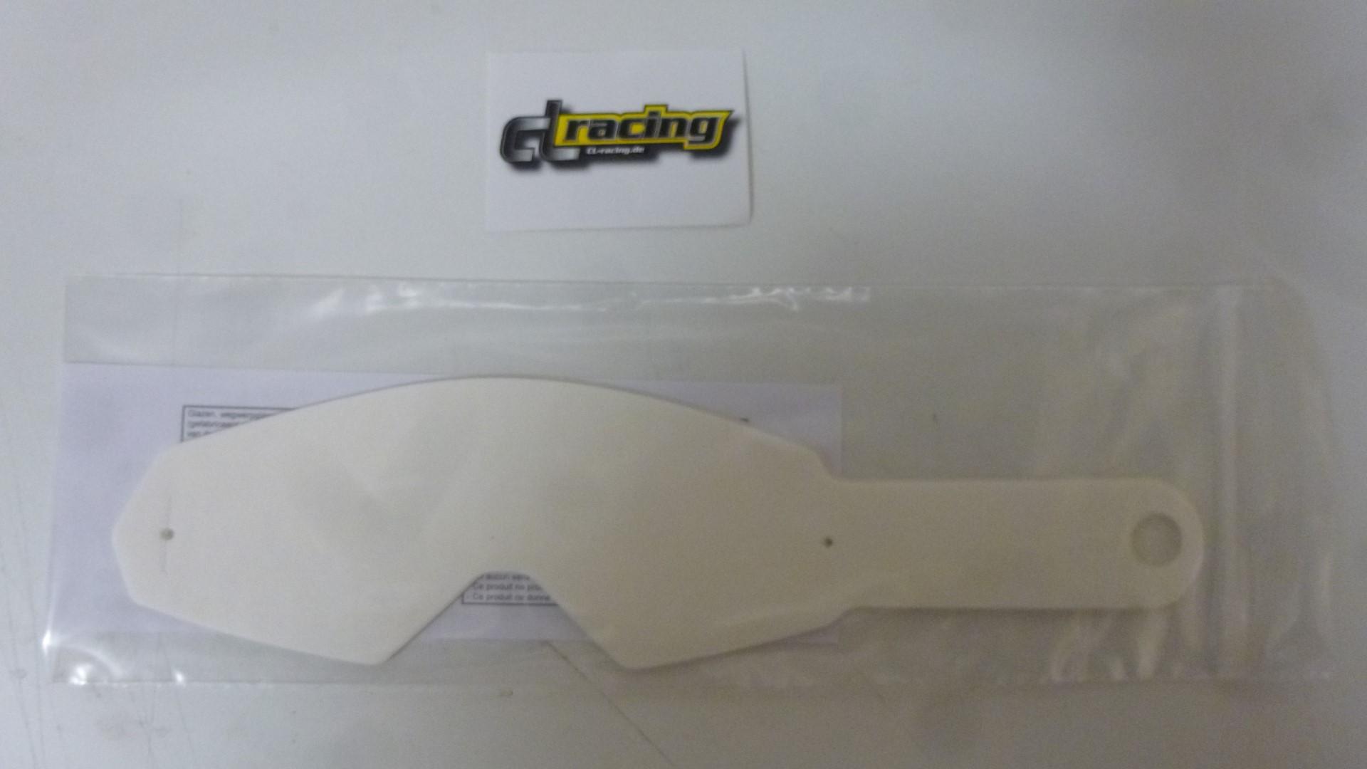 Abreivisiere Oakley Mayhem Mx 10 Visierfolien Tear-Offs-Ersatzscheiben Top-View