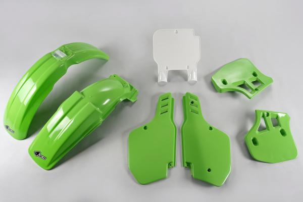 Verkleidungssatz Plastiksatz plastic kit passt an Kawasaki Kx 250 500 1989 gr-w