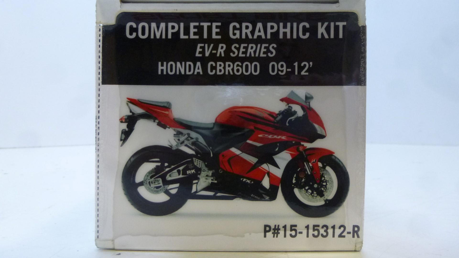 Dekorsatz Aufkleber Sticker graphic kit passt an Honda Cbr 600 09-12 rot -sw
