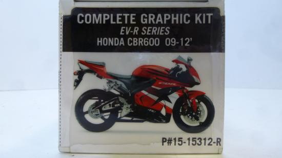 Dekorsatz Aufkleber Sticker graphic kit passt an Honda Cbr 600 09-12 rot -sw