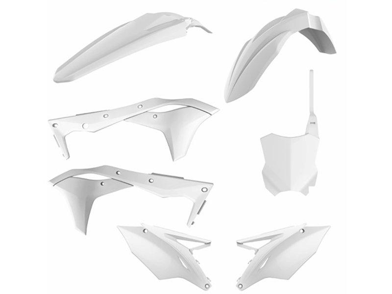 Verkleidungssatz Plastiksatz plastic passt an Kawasaki Kxf Kx250f 17-20 wei