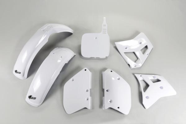 Verkleidungssatz Plastiksatz plastic kit passt an Yamaha Yz 250 360 1990 wei