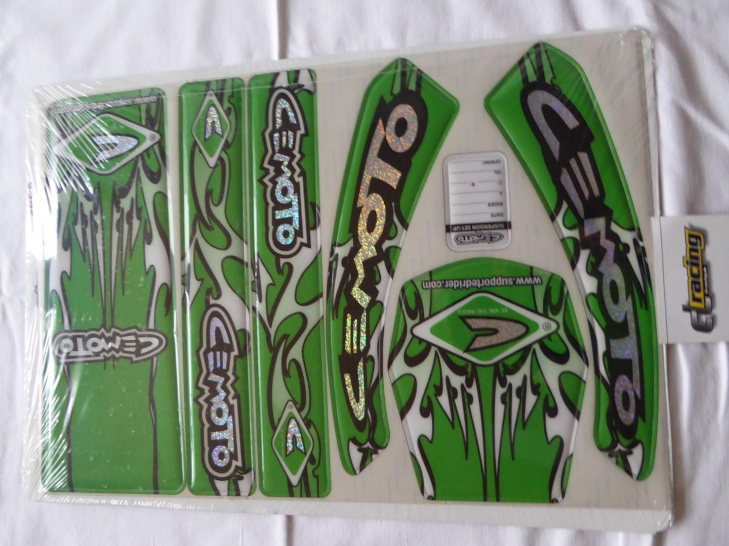 Dekorsatz universal Aufkleber Sticker Verkleidung graphic kit grn