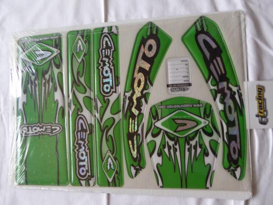 Dekorsatz universal Aufkleber Sticker Verkleidung graphic kit grn