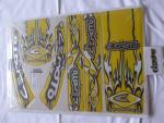 Dekorsatz universal Aufkleber Sticker Verkleidung graphic kit gelb Dekorsatz universal Aufkleber Sticker Verkleidung graphic kit gelb