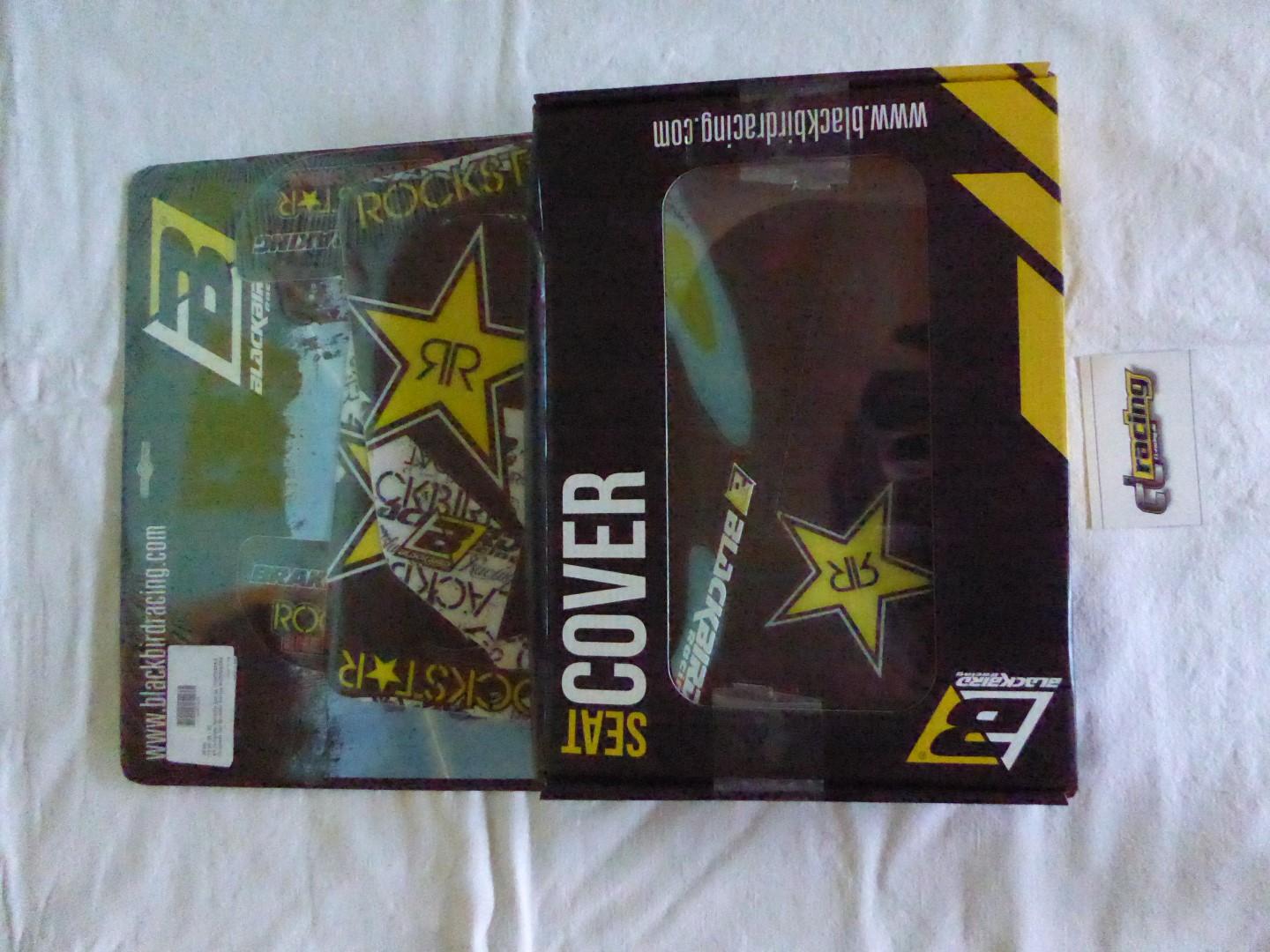 Dekorsatz Rockstar Sitzbezug Aufkleber Sticker passt an Husqvarna Tc 85 18-22 sw