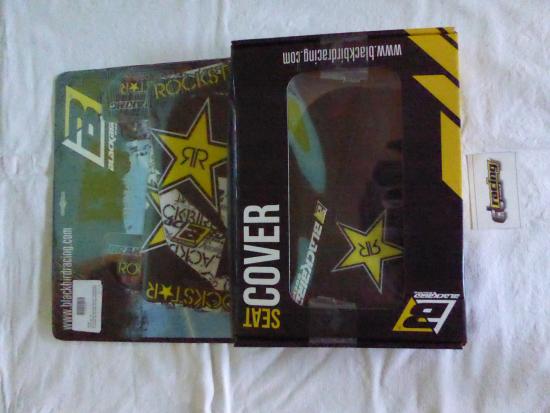 Dekorsatz Rockstar Sitzbezug Aufkleber Sticker passt an Husqvarna Tc 85 18-22 sw