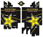 Dekor Khlerlamellen Rockstar Aufkleber Sticker passt an Suzuki Rmz 450 18-21 sw