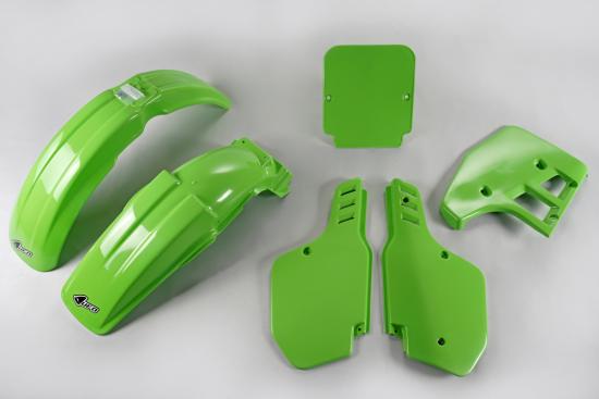 Verkleidungssatz Plastiksatz plastic kit passt an Kawasaki Kx 125 1988 grn