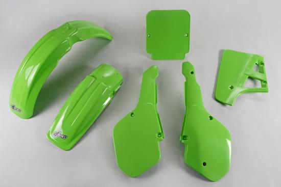 Verkleidungssatz Plastiksatz plastic kit passt an Kawasaki Kx 125 1987 grn