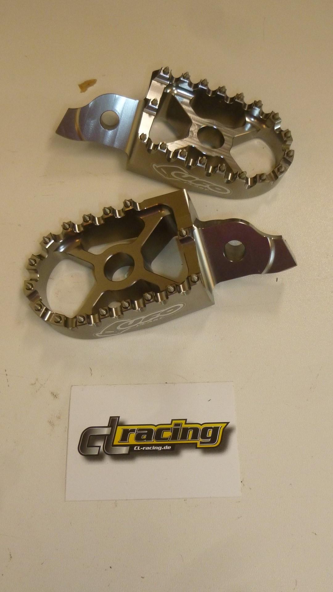 Furasten footrest bracket pegs passt an Suzuki Rmz 250 08-09 Rmz 450 05-07 grau