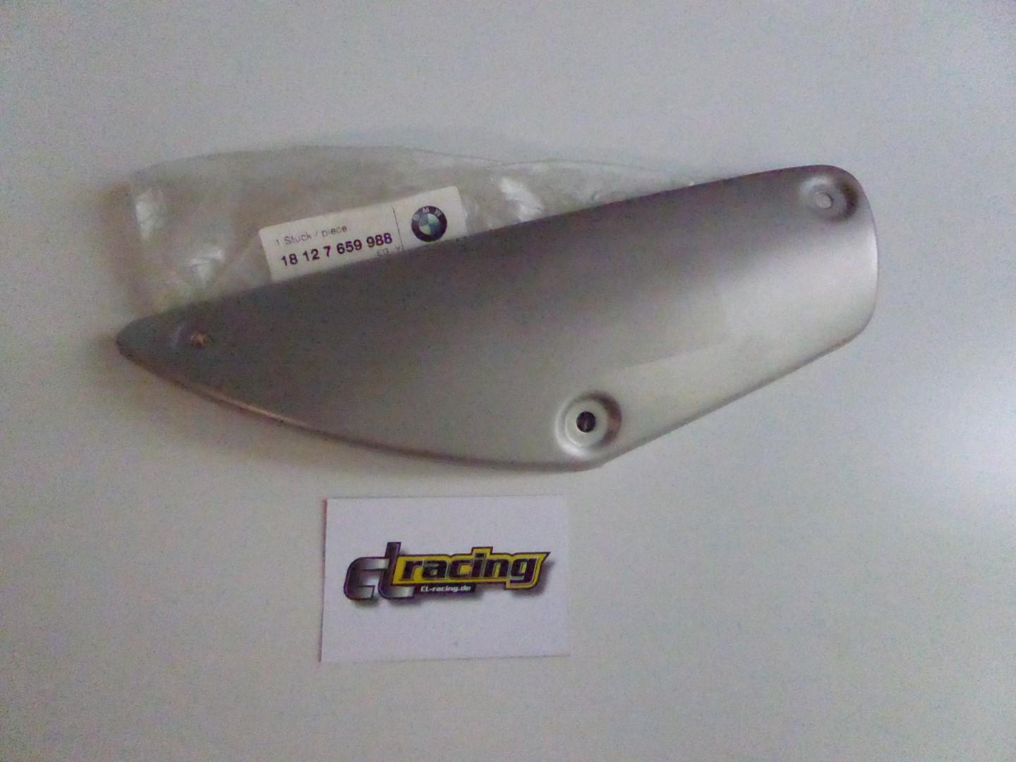 Blende Abdeckung Auspuff hinten cover lateral passt an Bmw F 650 Cs 2003 silber