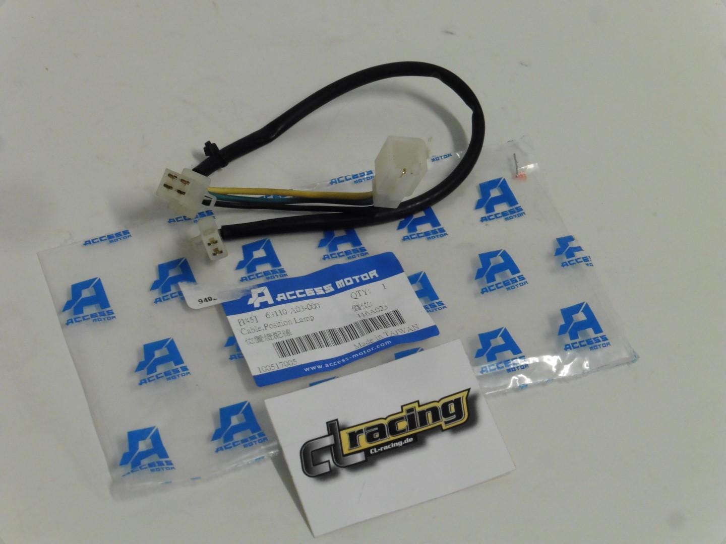 Kabel Positionsleuchte lamp cable passt an Triton Steel 50 Sport passt an 450 Supermoto